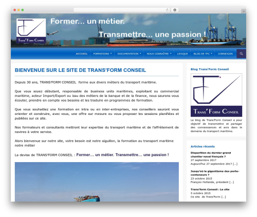 Transform WordPress theme design - trans-form-conseil.com