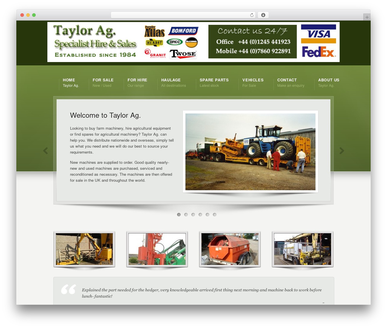 WordPress theme Karma - taylorag.co.uk