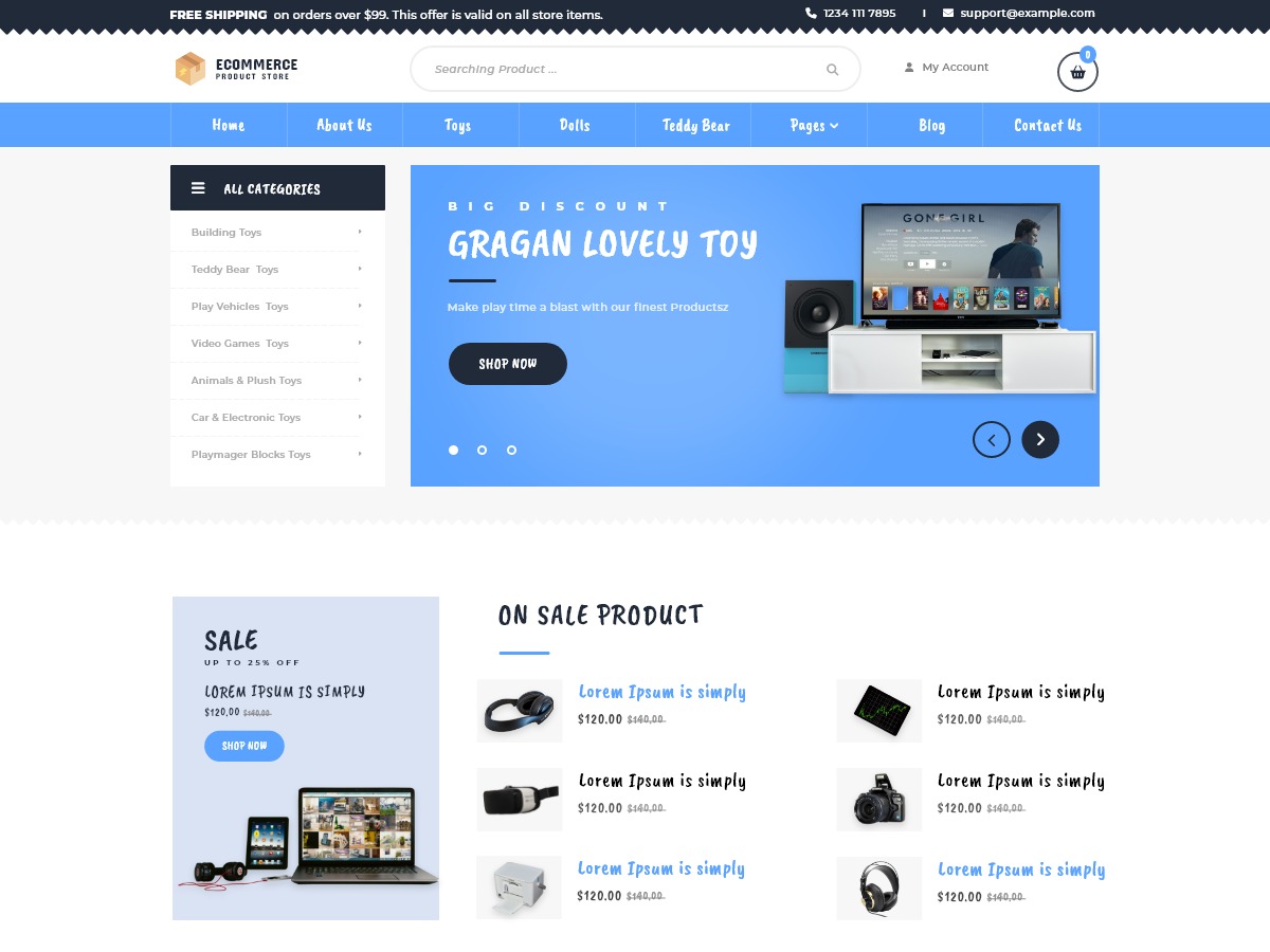 WP Shop Woocommerce WordPress ecommerce theme