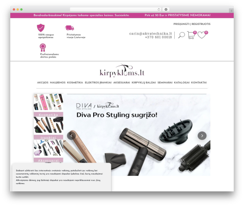 Woo lithuaniapost main WordPress plugin - kirpykloms.lt