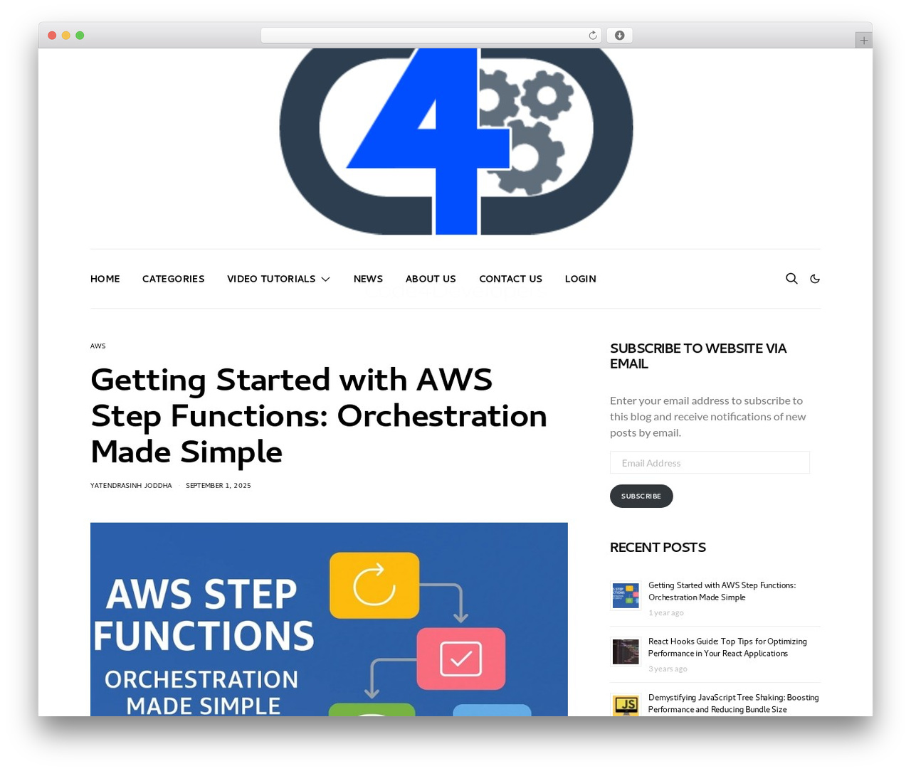 Authentic WordPress theme - code4developers.com Authentic WordPress theme - code4developers.com