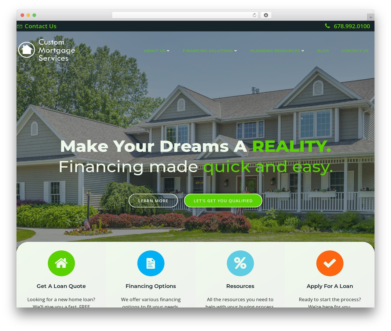 Brite WordPress theme - cmsloan.net