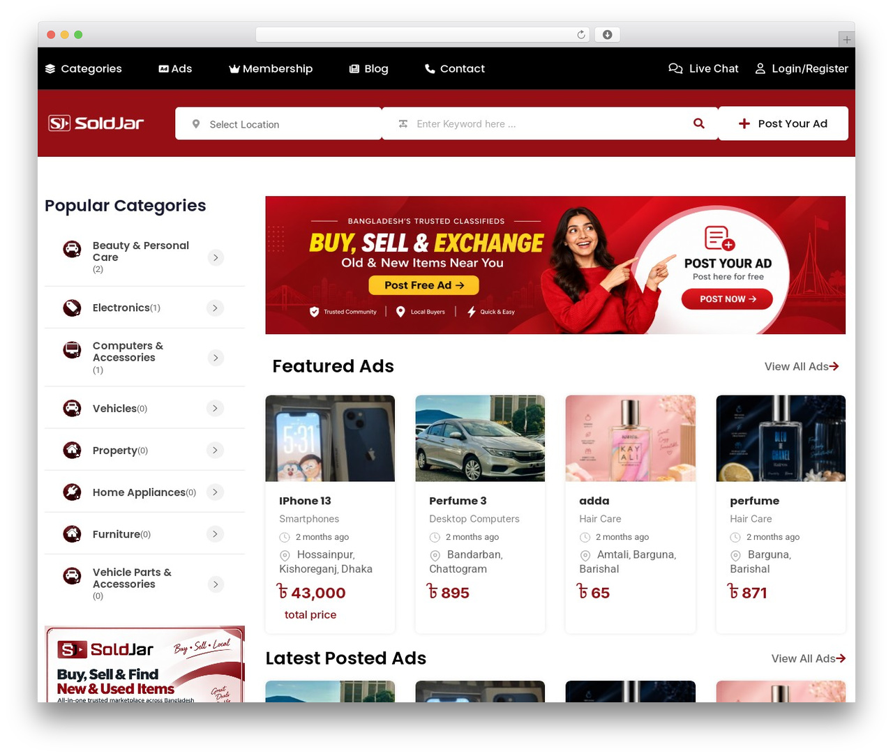 Classima Child Theme WordPress theme - soldjar.com Classima Child Theme WordPress theme - soldjar.com
