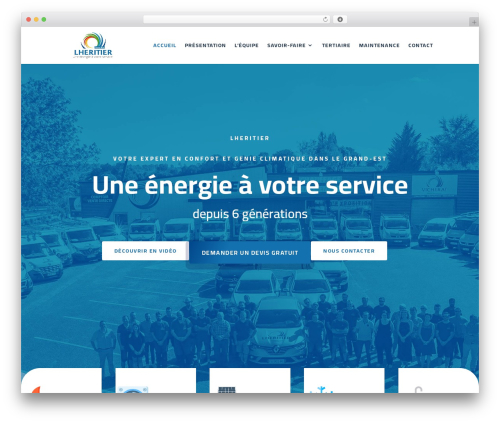 Divi WordPress theme - lheritier.fr