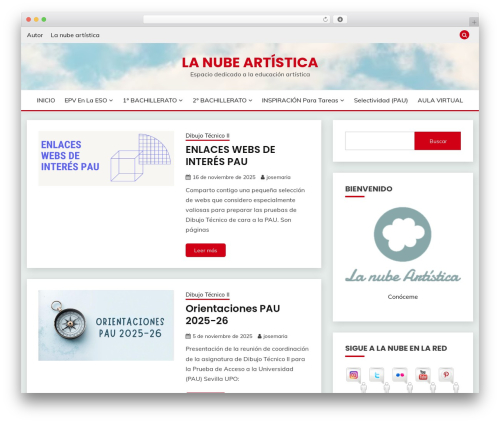Fairy WordPress theme - lanubeartistica.es