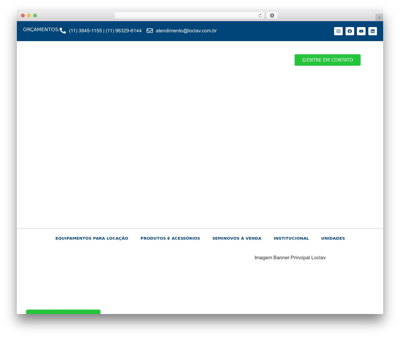 Hello Elementor WordPress theme design - loclav.com.br