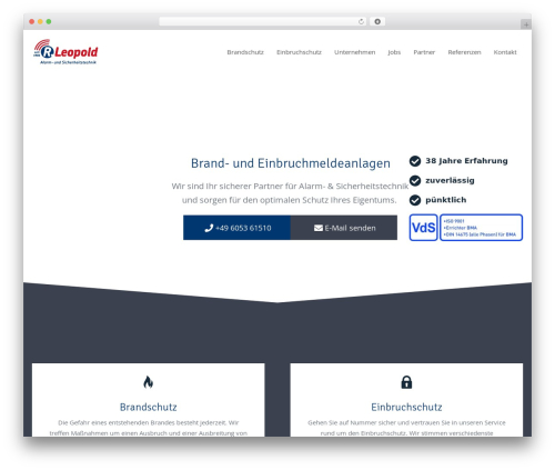 Page Builder Framework premium WordPress theme - leopold-sicherheitstechnik.de