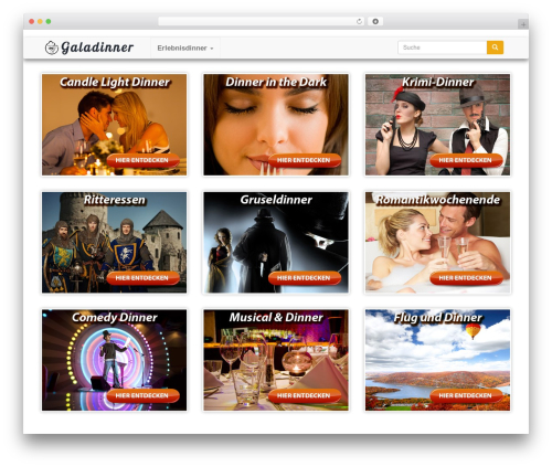 Theme WordPress Bootstrap - galadinner.de