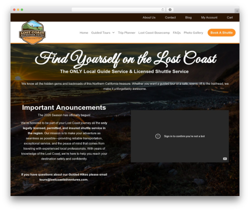 Fooevents_bookings WordPress plugin - lostcoastadventures.com