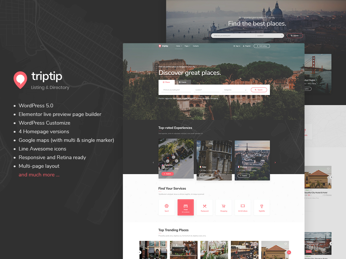 Triptip theme WordPress by Nunforest Team