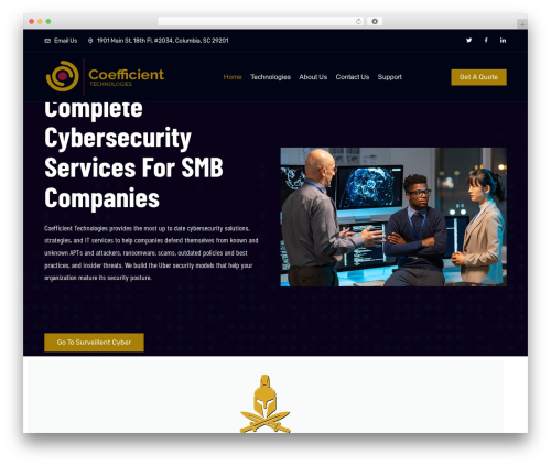 Vaximo WordPress theme - coefficient.us