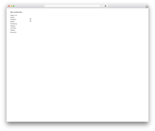 WordPress theme inxhibit - die-institution.org