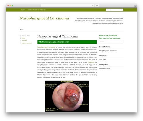WordPress website theme Rumput Hijau - nasopharyngeal-carcinoma.herbal-treatment-advisory.com