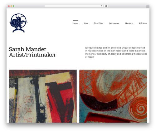 Essu theme WordPress - sarahmander.com