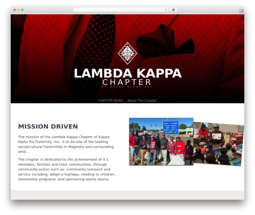 Gwangi WordPress page theme - lknupes.com
