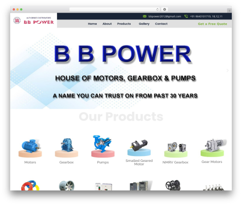 Indutri themer WordPress plugin - www.bbpower.in
