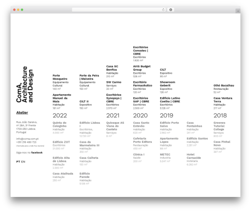 Coma WordPress theme - coma.com.pt
