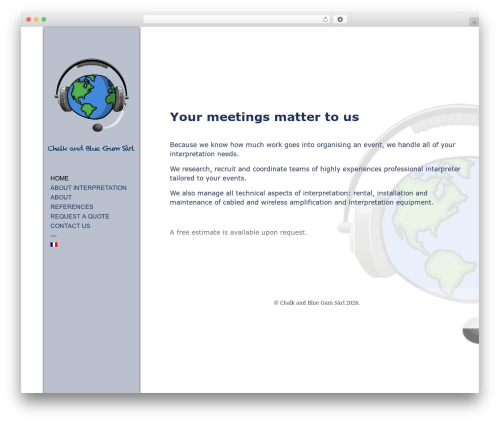 Photocrati Pro WordPress theme - interpretationservices.ch