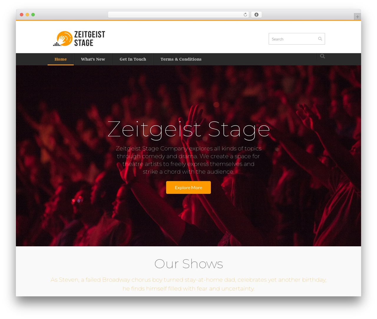 WordPress theme Titanium - zeitgeiststage.com