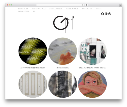 WordPress theme Circles Responsive Theme - galeria19.sk