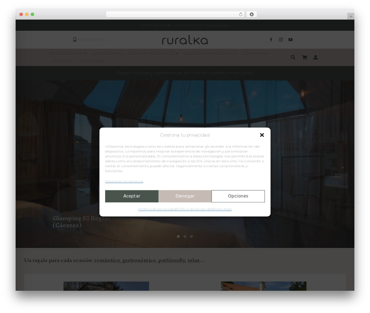Avada Child best hotel WordPress theme - ruralka.com