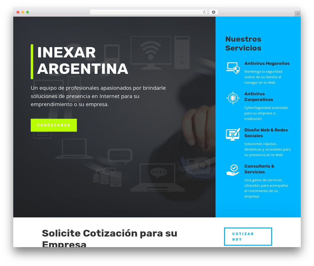 Divi WordPress theme - inexar.com