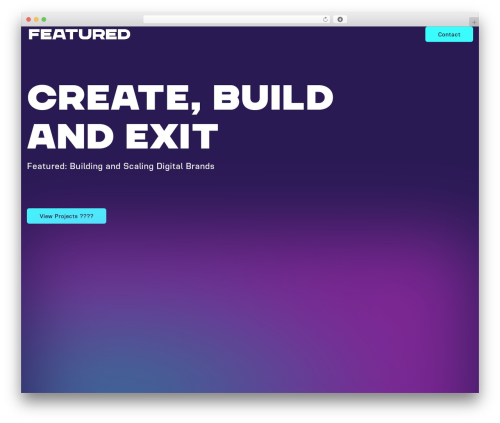 Featured WordPress theme - featured.co.uk