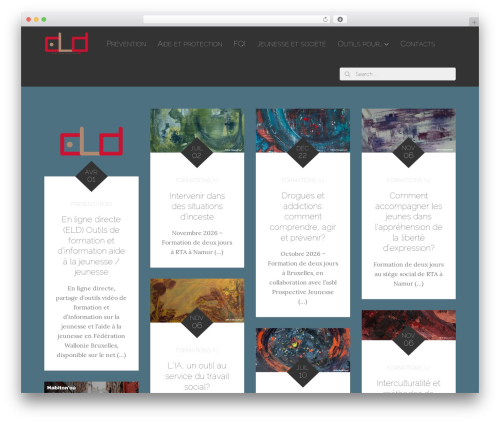 ReBlog WordPress page theme - enlignedirecte.be