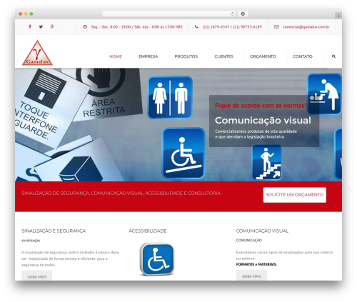 Theme WordPress constructo - gamalux.com.br