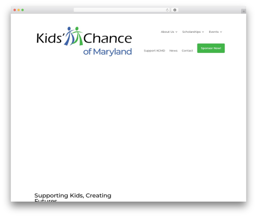 WordPress theme Divi - kidschancemd.org