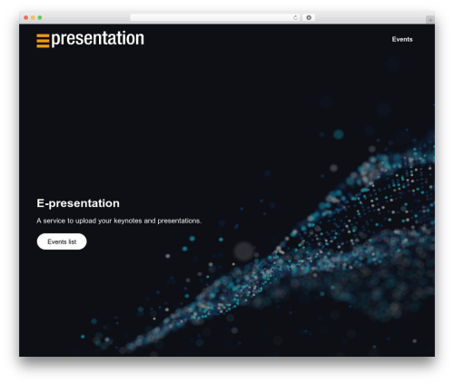 WordPress theme Effectred flx - e-presentation.ch