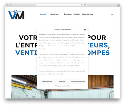 WordPress theme lebleu - groupevm.com