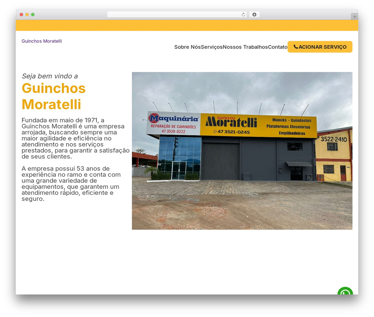 AreaStructure WordPress theme - moratelli.com.br