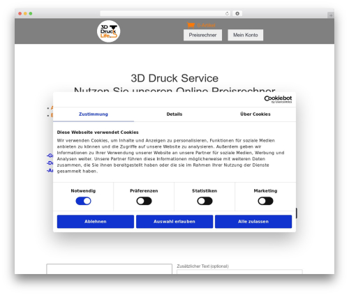 3dprint WordPress plugin - 3ddrucklife.com