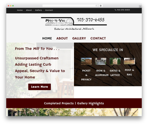 Optimizer PRO theme WordPress - mill-to-you.com