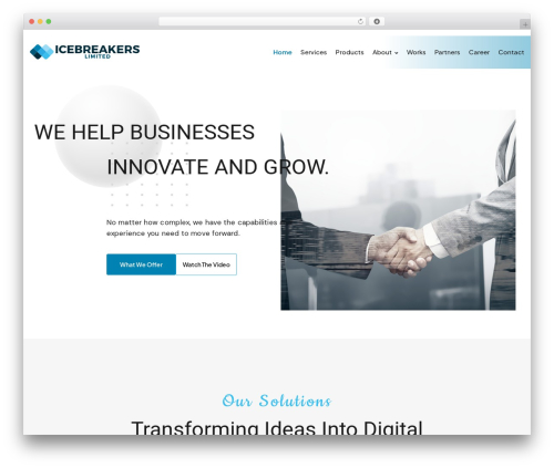 Theme WordPress icebreakers - icebreakers.tech