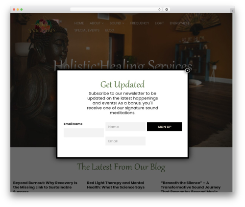 WordPress theme Nutritious - sacredtoneshealing.com