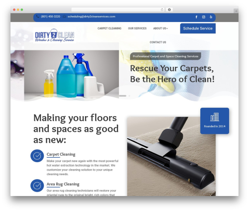 Cleanzon WordPress theme - dirty2cleanservices.com