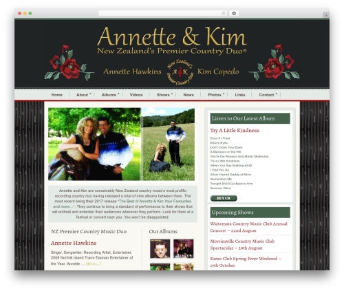 Genesis WordPress theme design - annetteandkim.co.nz