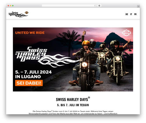 Quantum Theme WordPress website theme - swissharleydays.ch