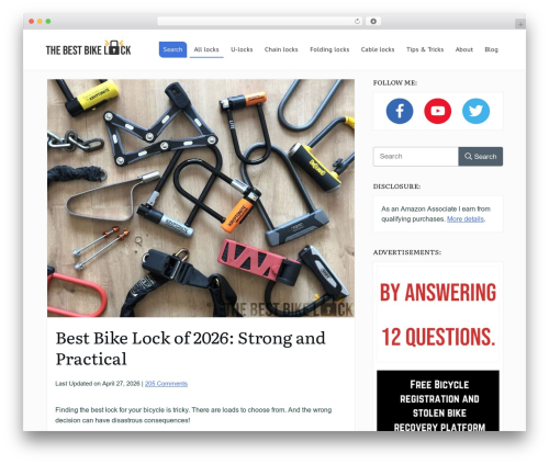 Thrive quiz builder WordPress plugin - thebestbikelock.com