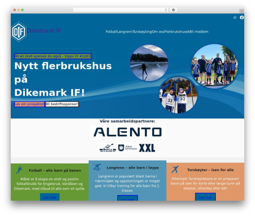 Alpha Patterns WordPress theme - dif.no