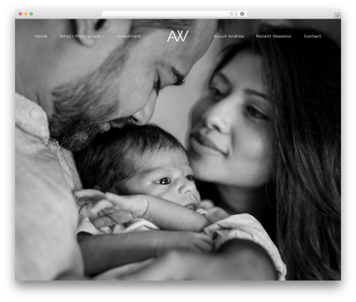 Como WP theme - andreawhelan.com