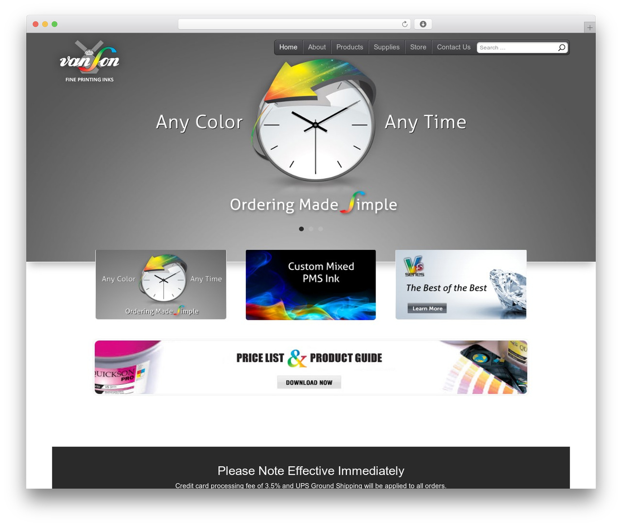 VanSonInk WordPress theme - vansonink.com