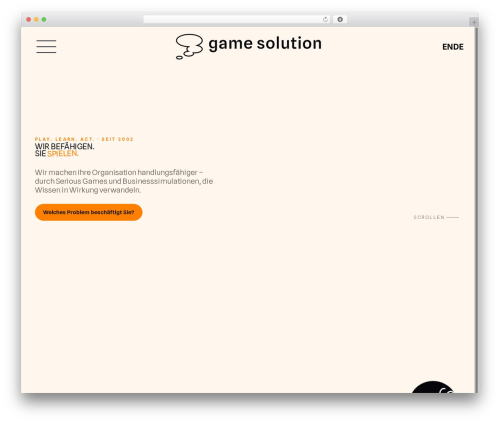 gamesolution WordPress website theme - gamesolution.ch