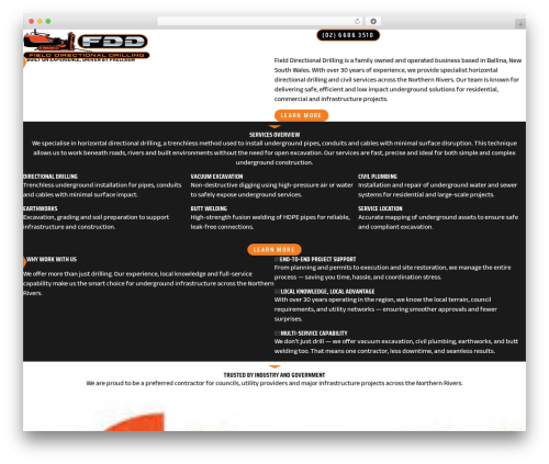 Hello Elementor best WordPress theme - fielddrilling.com.au
