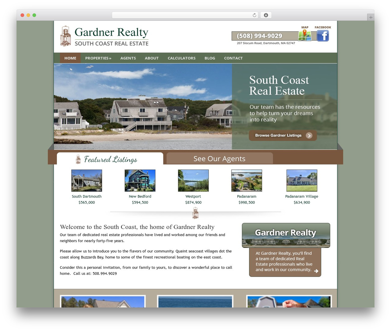 WordPress theme Catalyst - gardnerrealty.com
