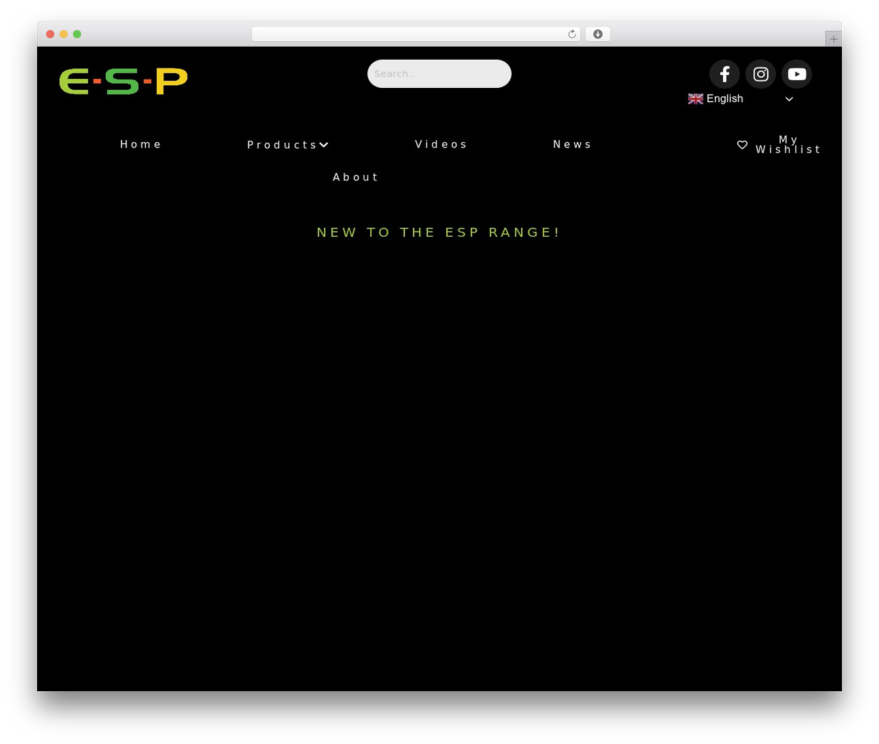 WordPress theme Eshop Elementor - esp-carpgear.com