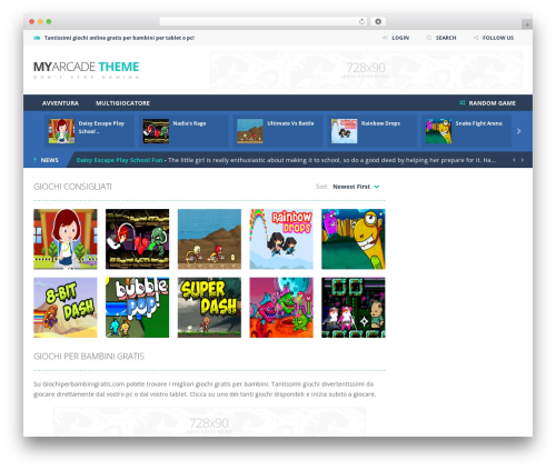 MyArcadeTheme WordPress Theme 