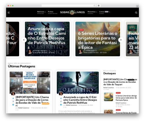 zosia theme WordPress - sobrelivros.com.br